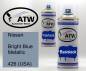 Preview: Nissan, Bright Blue Metallic, 426 (USA): 400ml Sprühdose + 400ml Klarlack - Set, von ATW Autoteile West.